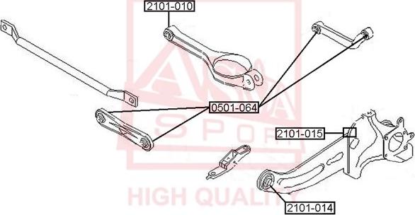 ASVA 2101-014 - Suport,trapez www.parts5.com