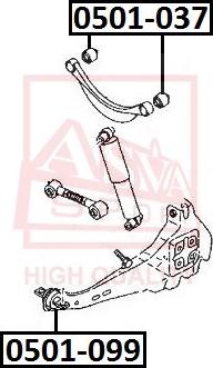 ASVA 0501-037 - Bush of Control / Trailing Arm www.parts5.com