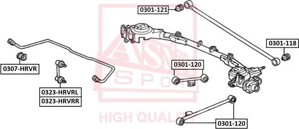 ASVA 0301-118 - Vlezajenje, upravljalni vzvod www.parts5.com