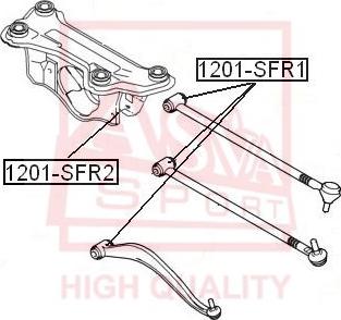 ASVA 1201-SFR2 - Bush of Control / Trailing Arm www.parts5.com