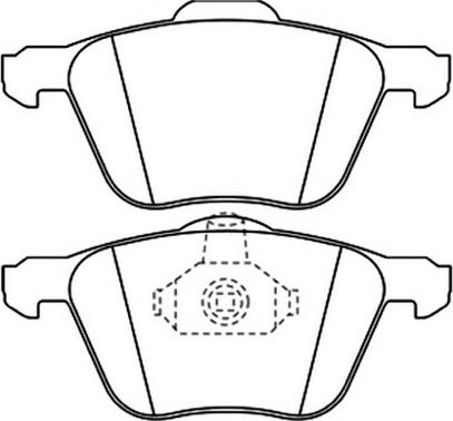 INTERBRAKE DP11497 - Set placute frana,frana disc www.parts5.com