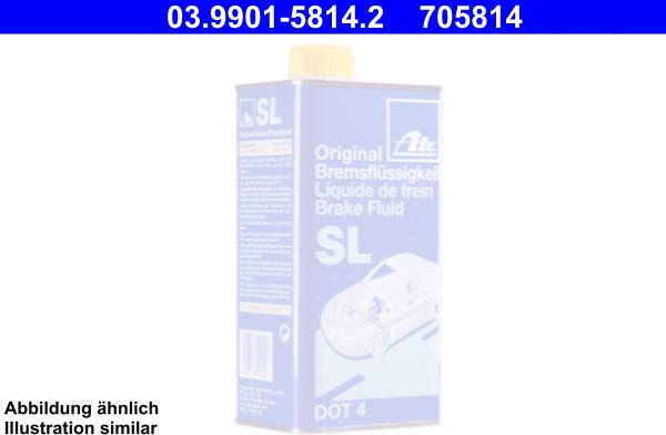 ATE 03.9901-5814.2 - Brake Fluid parts5.com