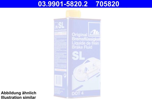 ATE 03.9901-5820.2 - Brake Fluid parts5.com
