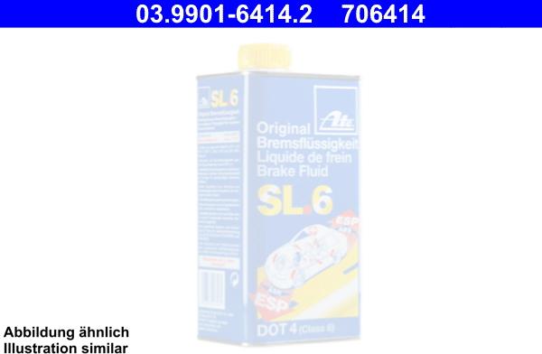 ATE 03.9901-6414.2 - Brake Fluid www.parts5.com