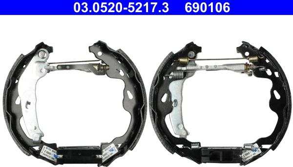 ATE 03.0520-5217.3 - Brake Shoe Set www.parts5.com