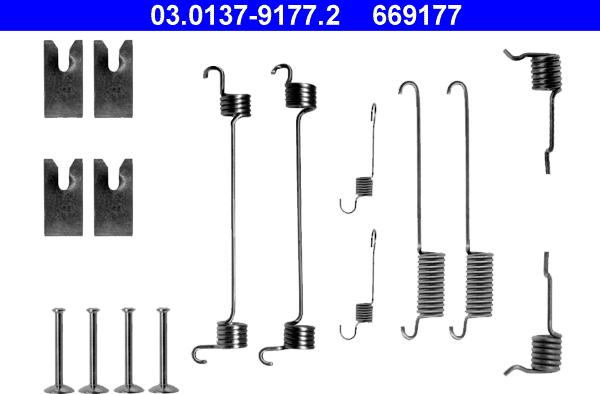 ATE 03.0137-9177.2 - Accessory Kit, brake shoes www.parts5.com