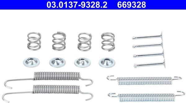 ATE 03.0137-9328.2 - Tarvikesarja, seisontajarru www.parts5.com