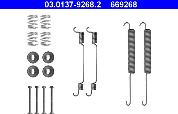 ATE 03.0137-9268.2 - Set accesorii, sabot de frana www.parts5.com