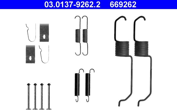 ATE 03.0137-9262.2 - Accessory Kit, brake shoes www.parts5.com