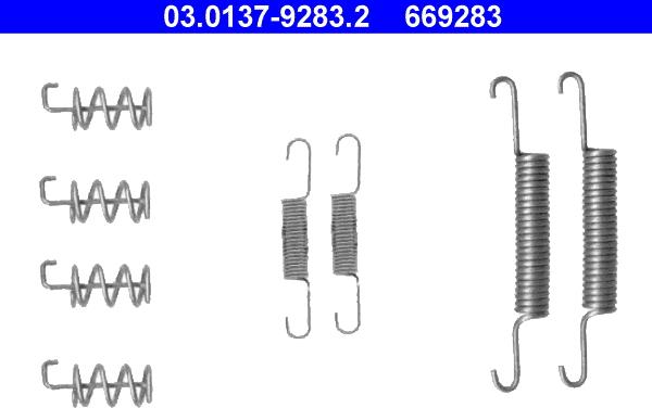 ATE 03.0137-9283.2 - Kompletni pribor, zavorne celjusti rocne zavore www.parts5.com