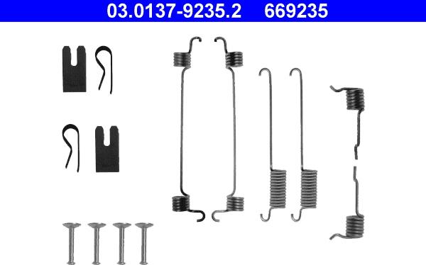 ATE 03.0137-9235.2 - Accessory Kit, brake shoes www.parts5.com