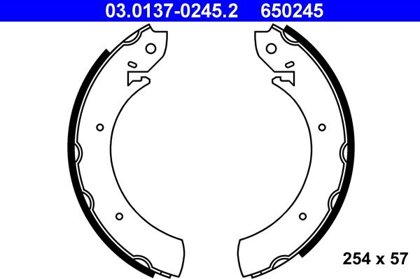 ATE 03.0137-0245.2 - Komplet kočnih čeljusti www.parts5.com