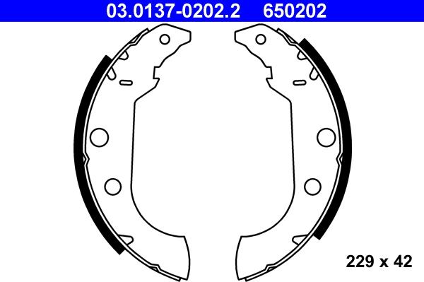 ATE 03.0137-0202.2 - Jarrukenkäsarja www.parts5.com