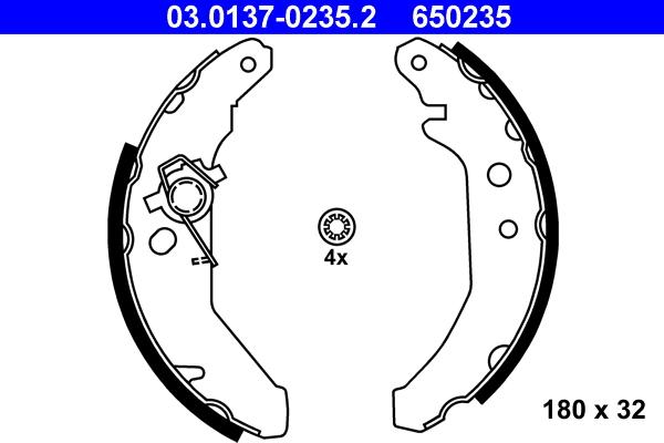 ATE 03.0137-0235.2 - Komplet kočnih čeljusti www.parts5.com