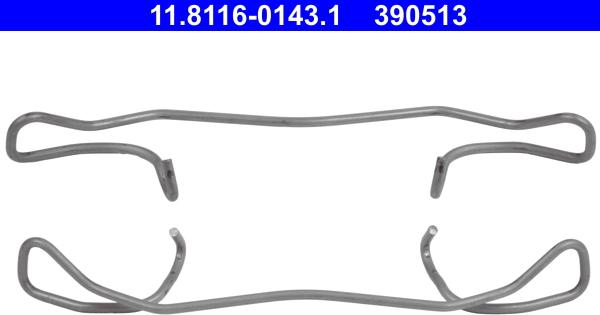 ATE 11.8116-0143.1 - Pružina, brzdový třmen www.parts5.com