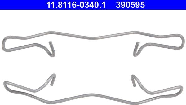 ATE 11.8116-0340.1 - Spring, brake caliper parts5.com