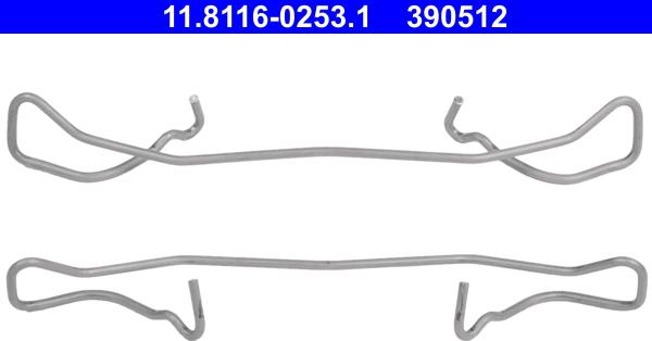 ATE 11.8116-0253.1 - Пружина, спирачен апарат www.parts5.com