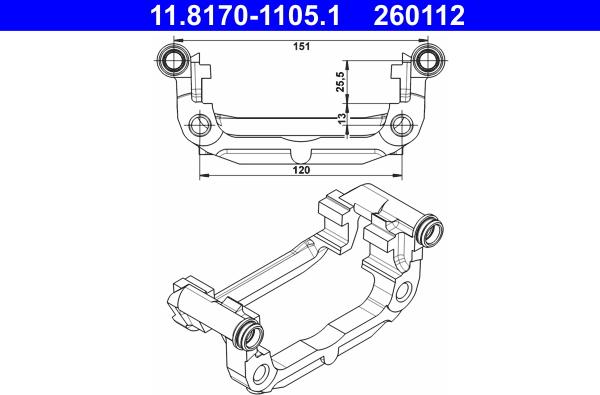 ATE 11.8170-1105.1 - Drżiak brzdového strmeňa www.parts5.com