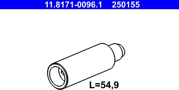 ATE 11.8171-0096.1 - Sworzeń prowadzący, zacisk hamulca www.parts5.com