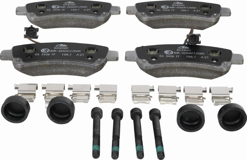 ATE 13.0460-4890.2 - Brake Pad Set, disc brake www.parts5.com