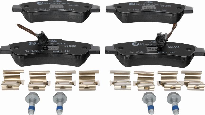 ATE 13.0460-4889.2 - Brake Pad Set, disc brake www.parts5.com