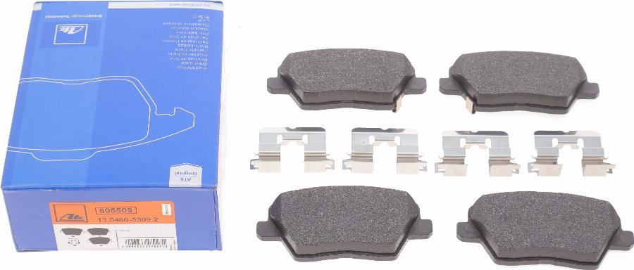 ATE 13.0460-5509.2 - Brake Pad Set, disc brake www.parts5.com