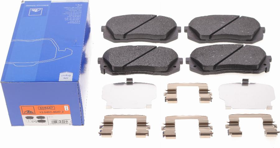 ATE 13.0460-5647.2 - Brake Pad Set, disc brake www.parts5.com