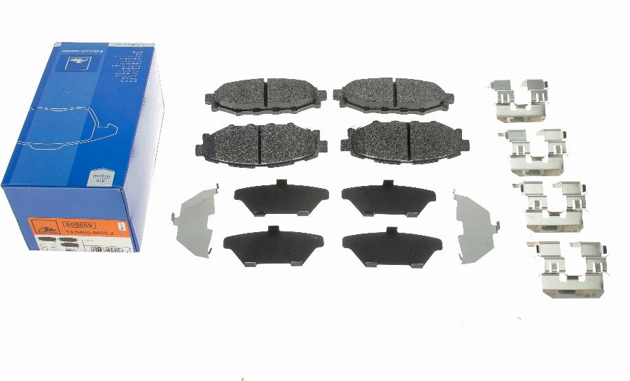 ATE 13.0460-5669.2 - Kit de plaquettes de frein, frein à disque www.parts5.com