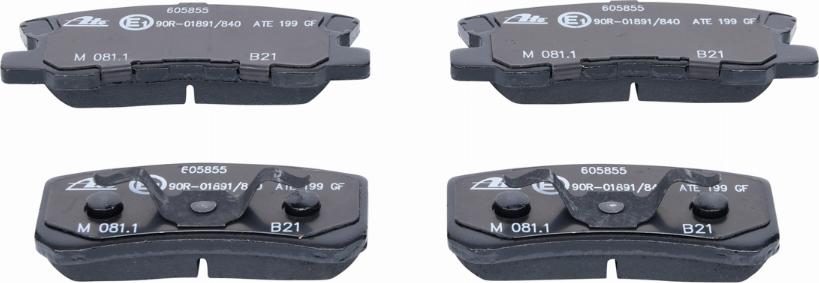 ATE 13.0460-5855.2 - Brake Pad Set, disc brake www.parts5.com