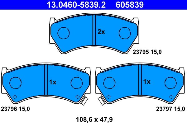 ATE 13.0460-5839.2 - Jarrupala, levyjarru www.parts5.com