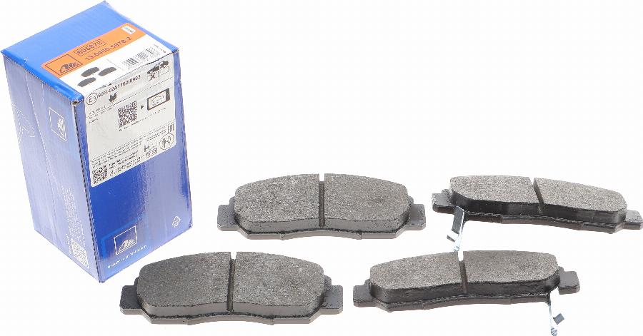 ATE 13.0460-5878.2 - Kit de plaquettes de frein, frein à disque www.parts5.com