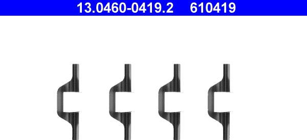 ATE 13.0460-0419.2 - Lisakomplekt, ketaspiduriklotsid www.parts5.com