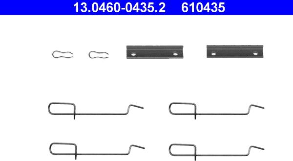 ATE 13.0460-0435.2 - Set accesorii, placute frana www.parts5.com