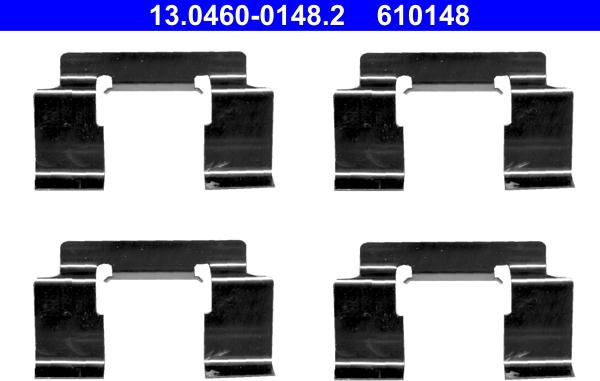 ATE 13.0460-0148.2 - Set accesorii, placute frana www.parts5.com