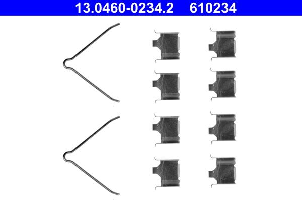 ATE 13.0460-0234.2 - Kit de accesorios, pastillas de frenos www.parts5.com