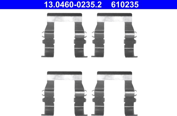 ATE 13.0460-0235.2 - Set accesorii, placute frana www.parts5.com