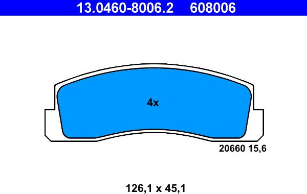 ATE 13.0460-8006.2 - Jarrupala, levyjarru www.parts5.com