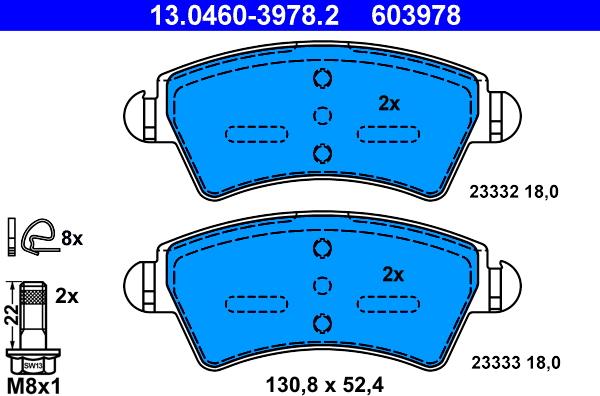 ATE 13.0460-3978.2 - Jarrupala, levyjarru www.parts5.com