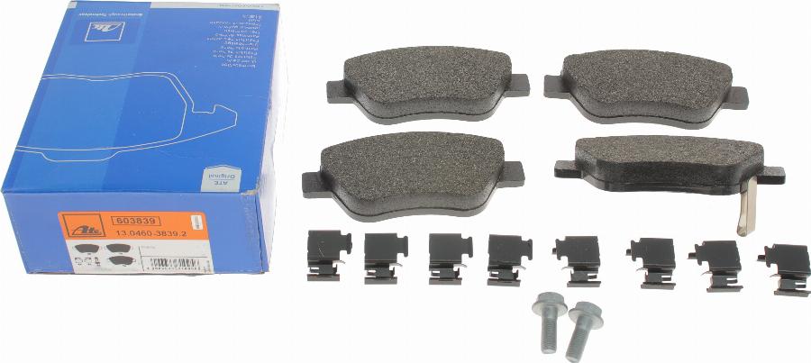 ATE 13.0460-3839.2 - Brake Pad Set, disc brake www.parts5.com