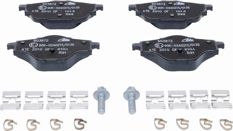 ATE 13.0460-3872.2 - Brake Pad Set, disc brake www.parts5.com