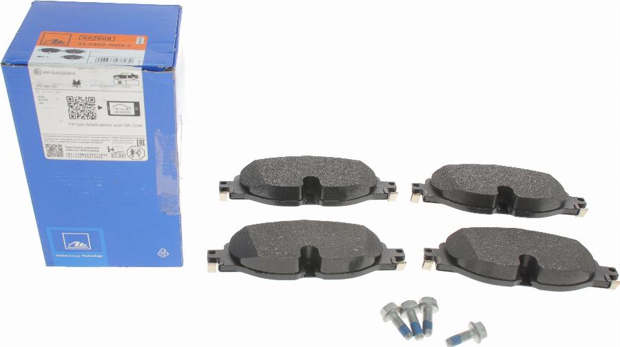 ATE 13.0460-2609.2 - Kit de plaquettes de frein, frein à disque www.parts5.com