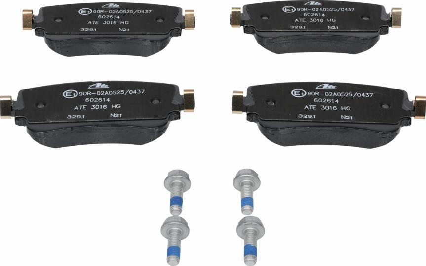 ATE 13.0460-2614.2 - Brake Pad Set, disc brake www.parts5.com