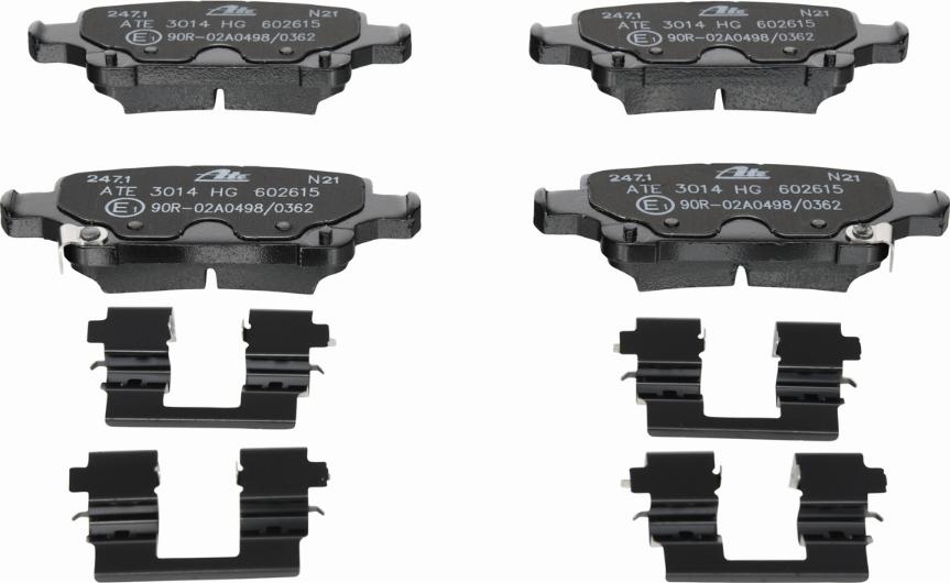 ATE 13.0460-2615.2 - Brake Pad Set, disc brake www.parts5.com