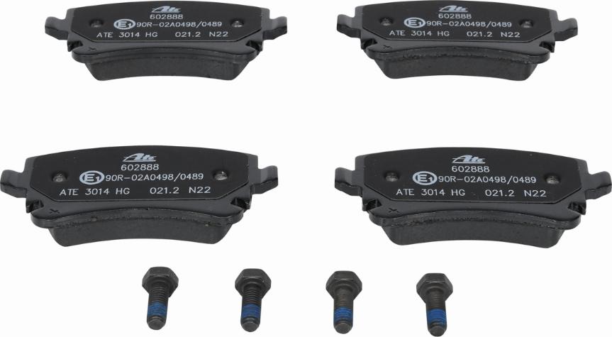 ATE 13.0460-2888.2 - Brake Pad Set, disc brake parts5.com