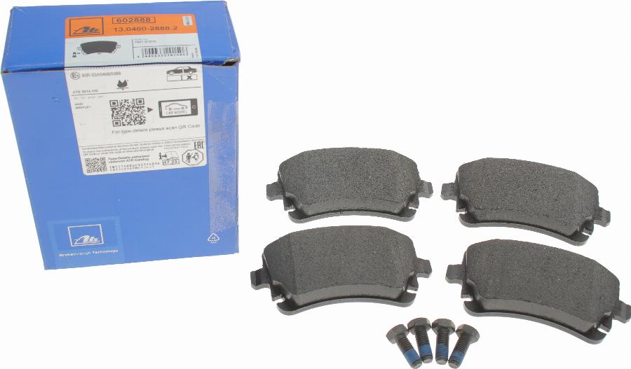 ATE 13.0460-2888.2 - Set placute frana,frana disc www.parts5.com