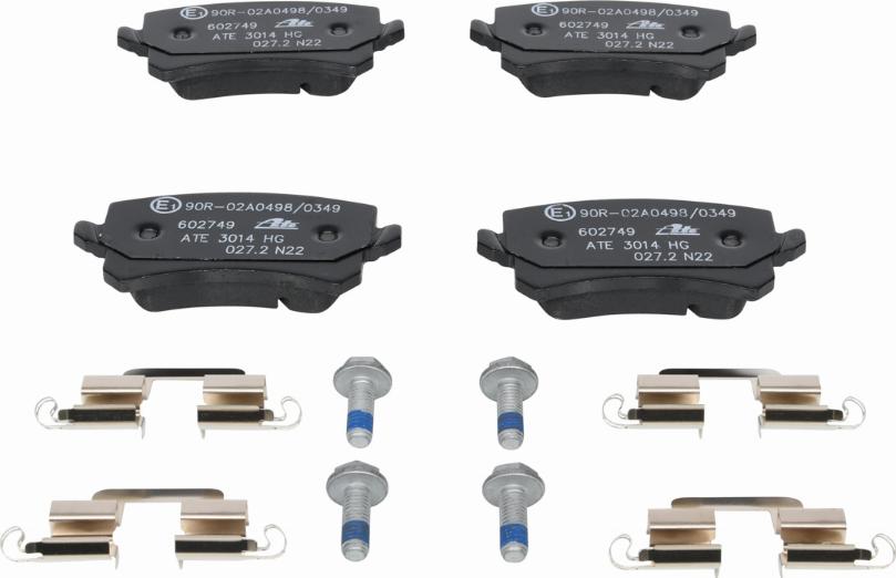 ATE 13.0460-2749.2 - Brake Pad Set, disc brake parts5.com