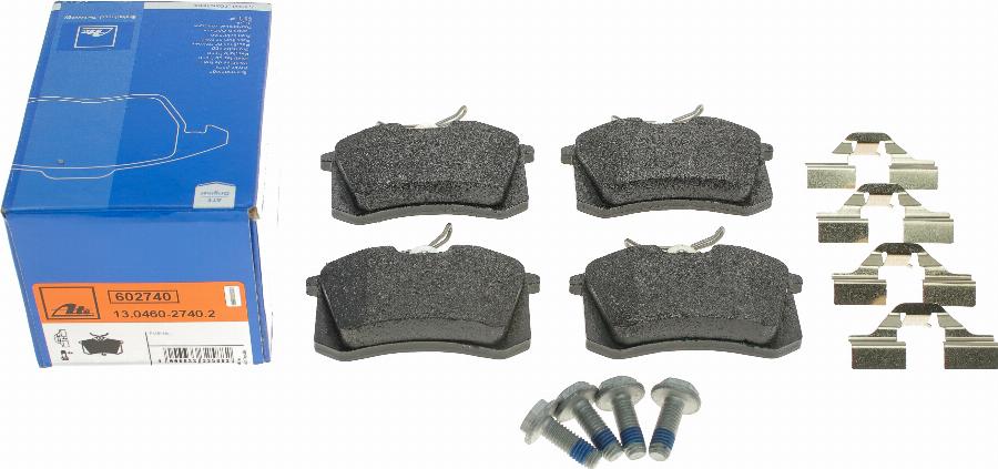 ATE 13.0460-2740.2 - Brake Pad Set, disc brake parts5.com