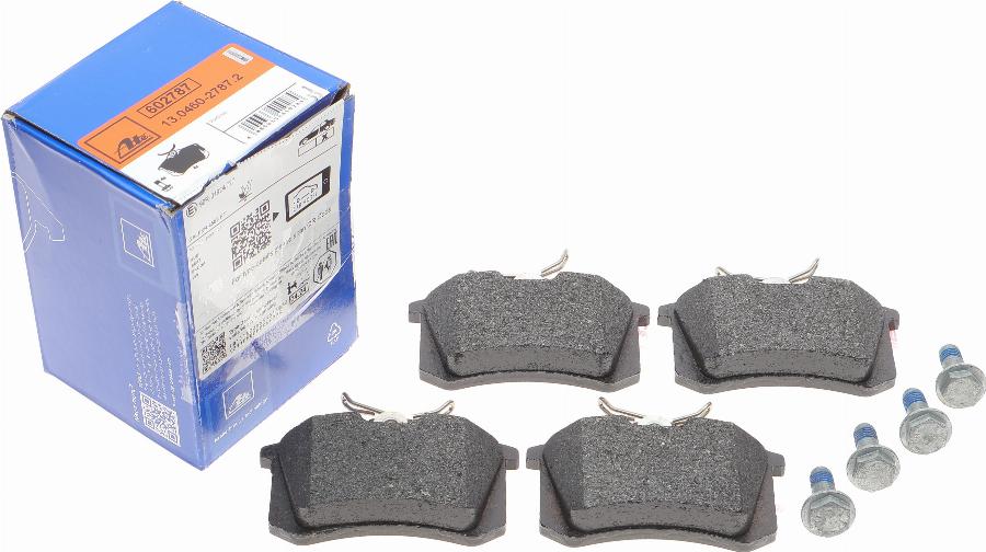 ATE 13.0460-2787.2 - Brake Pad Set, disc brake parts5.com