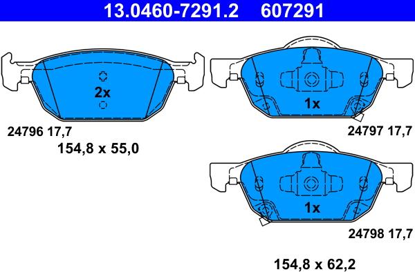 ATE 13.0460-7291.2 - Jarrupala, levyjarru www.parts5.com