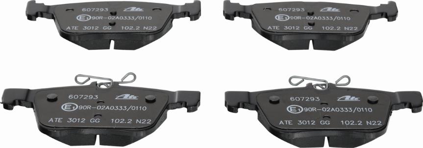 ATE 13.0460-7293.2 - Brake Pad Set, disc brake www.parts5.com